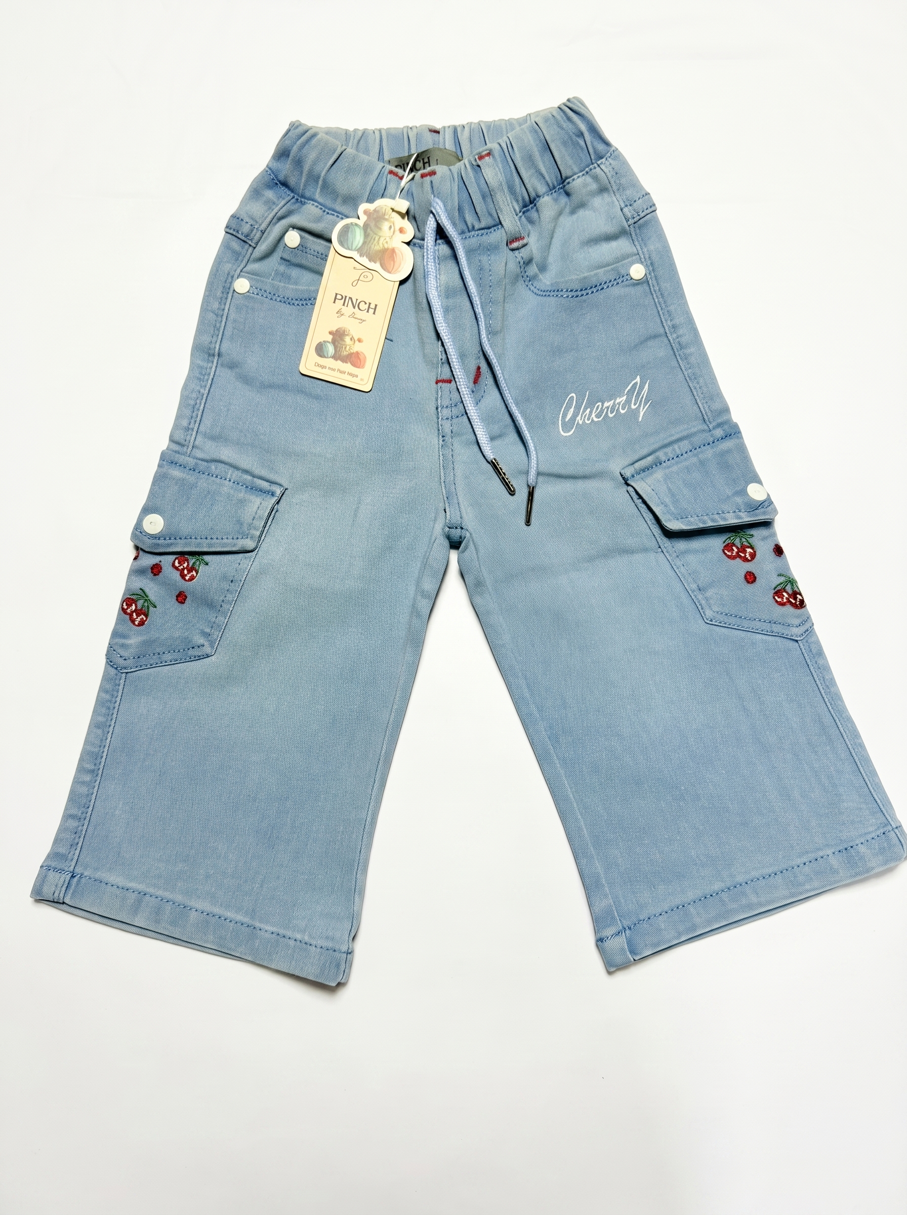 Wildflower Cargo Straight Bottom Denim (Girls)